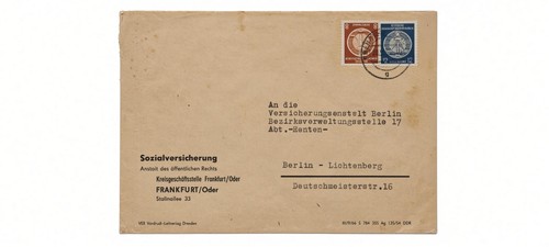 Ddr dienstbrief 1966 - ddr,