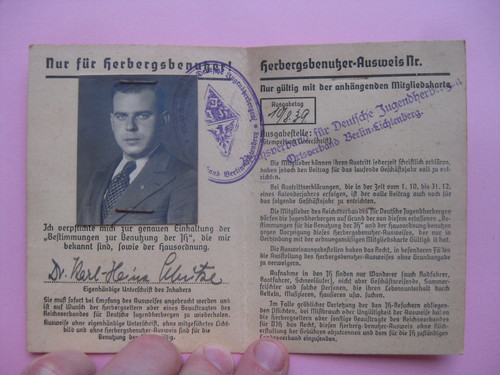 Mitgliedskarte reichsverband - mitgliedskarte,